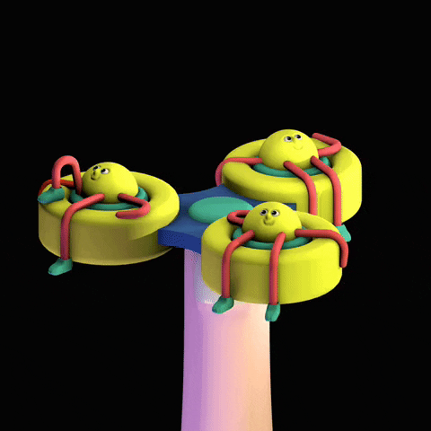 Fidget Toy Spinner Chilling Art GIF