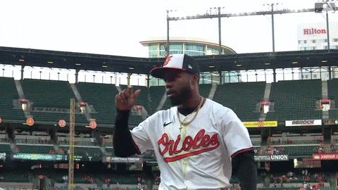 Fierce Cedric Mullins Of Team Orioles GIF