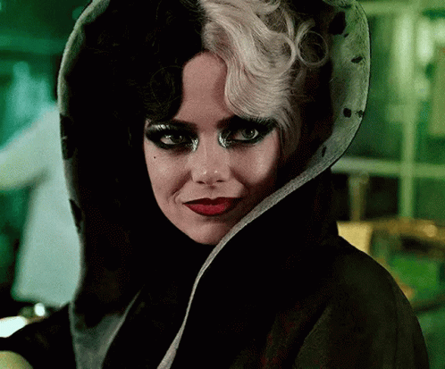 Fierce Cruella Look Up GIF