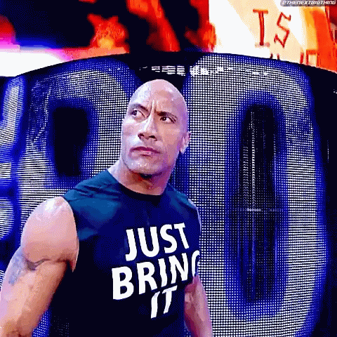 Fierce Dwayne Rock Eyebrow GIF