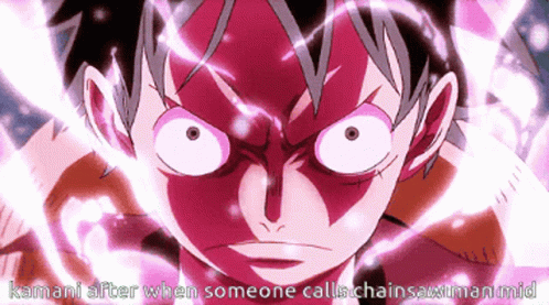 Fierce Look Luffy Gear 3 GIF