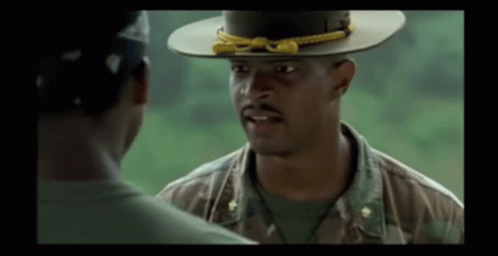 Fierce Major Payne Intense Stare GIF