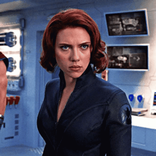 Fierce Natasha Romanoff Combat Ready GIF