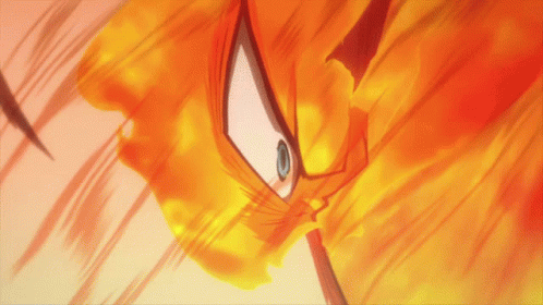 Fiery Endeavor Blasting Attack Anime GIF