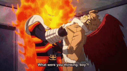 Fiery Endeavor Hero Academia GIF