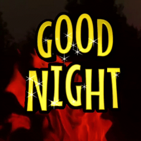 Fiery Goodnight Animation GIF