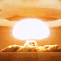 Fiery Inferno Nuke Explosion GIF