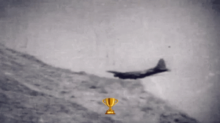 Fiery Plane Crash And Burn GIF