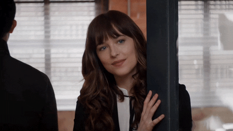Fifty Shades Of Grey Anastasia Wink GIF