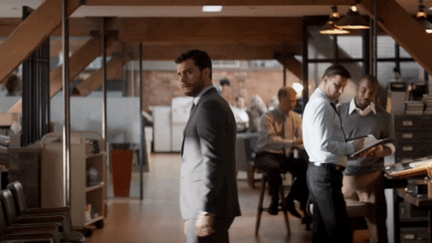 Fifty Shades Of Grey Christian Looking Back GIF