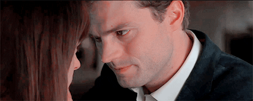 Fifty Shades Of Grey Passionate Couple Kiss GIF