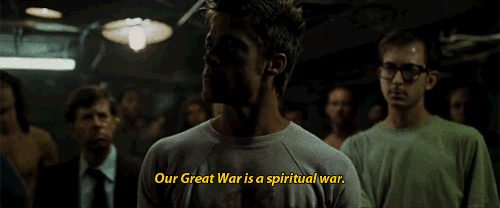 Fight Club Spiritual War GIF