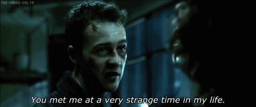 Fight Club Very Strange Time GIF