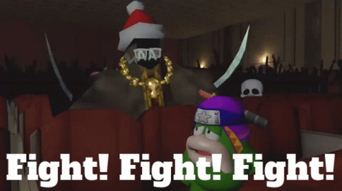 Fight Fight Fight Smg4 Supermario GIF