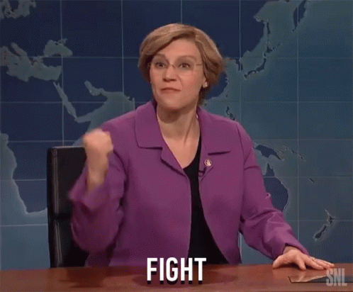 Fight Fight Fight Kate Mckinnon Snl GIF