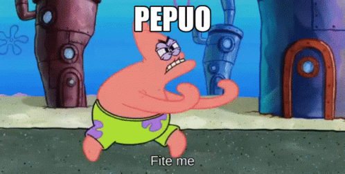 Fight Me Patrick Meme GIF