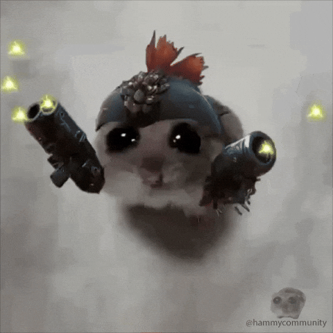 Fight Me Sad Hamster GIF