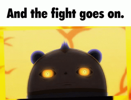 Fight On Animated Panda On Fire GIF