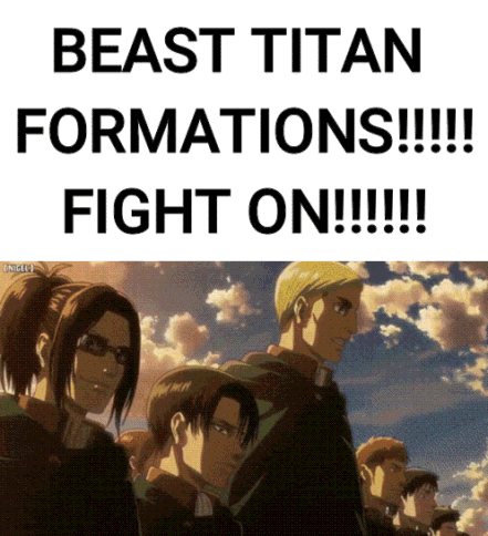 Fight On Attack On Titan Meme GIF