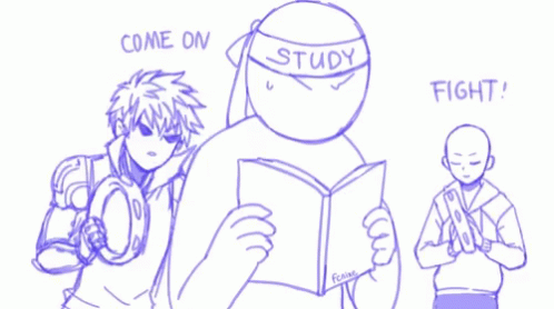Fight On Study Versus Distraction Animation GIF
