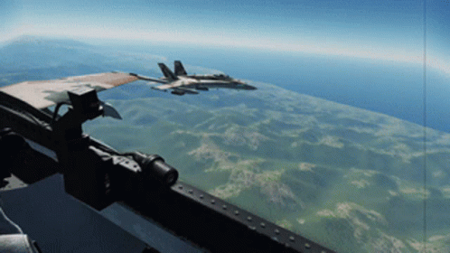 Fighter Jet Flight Simulation GIF