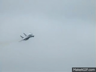 Fighter Jet Flying With Smoke GIF