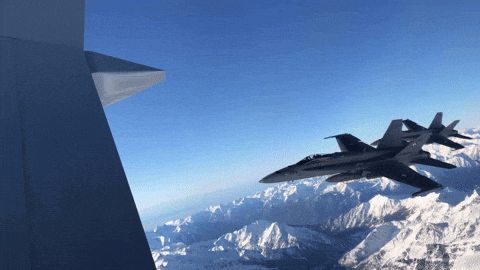 Fighter Jet Following Will Come After You GIF