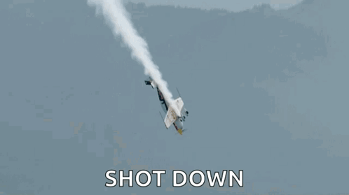 Fighter Jet Shot Down Ground GIF
