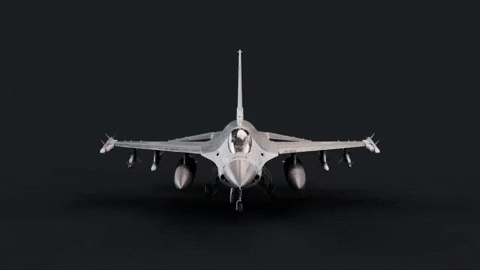 Fighter Jet Spinning Montage Of Model GIF