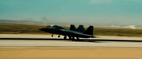 Fighter Jet Takes Off GIF