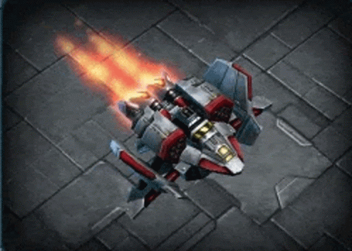 Fighter Jet With Flaming Wings