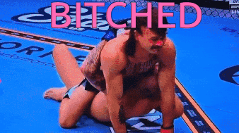 Fighter Lying on Ground Saying Bitched