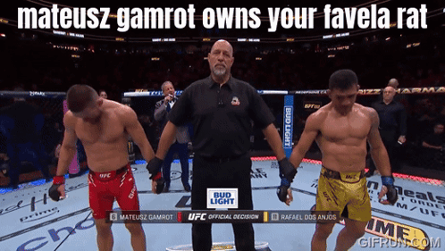 Fighters Referee Mateusz Gamrot Owns Your Favela Rat