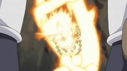 Fighting Naruto In Six Paths Sage Mode GIF