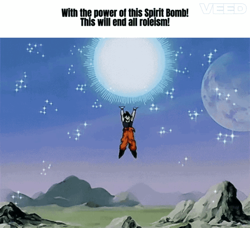 Fighting With The Power Spirit Bomb GIF