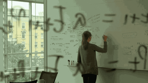 Figure It Out Girl Writing On White Board GIF