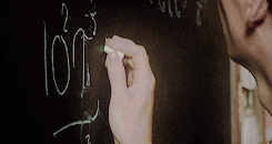 Figure It Out Math On Black Board GIF