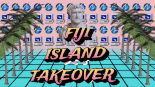Fiji Island Takeover Retro GIF