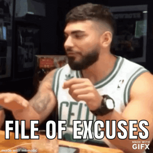 File Of Excuses GIF
