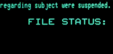 File Status Closed on Computer Screen