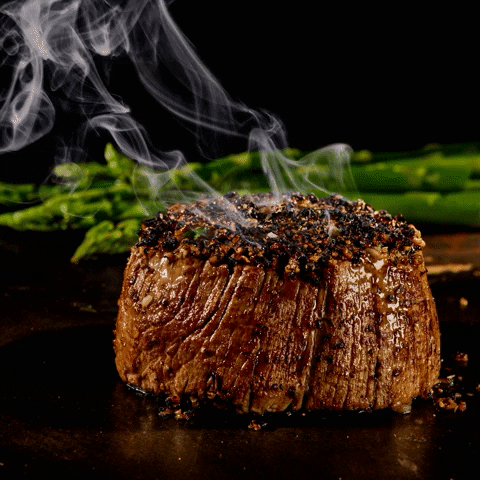 Filet Mignon Roasted Asparagus GIF