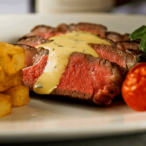 Filet Mignon With Creamy Mashed Potato GIF