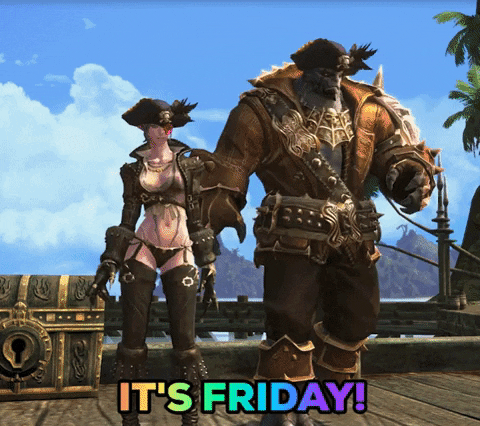 Final Fantasy Characters Dancing Its Friday Meme GIF