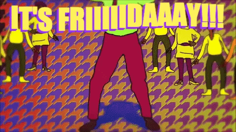 Finally Friday Animated Dance Sharevari GIF
