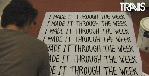 Finally Friday Weekend Fran Healy Travis GIF