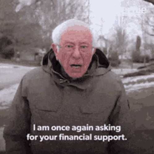 Finance Support Bernie GIF