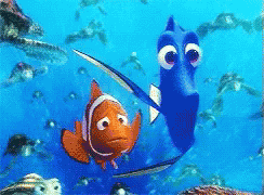 Finding Nemo And Dory Swirling GIF