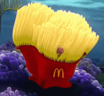 Finding Nemo Mcdonald French Fries Animation GIF
