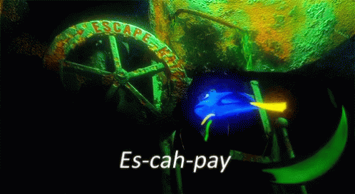 Finding Nemo Escape Dory GIF