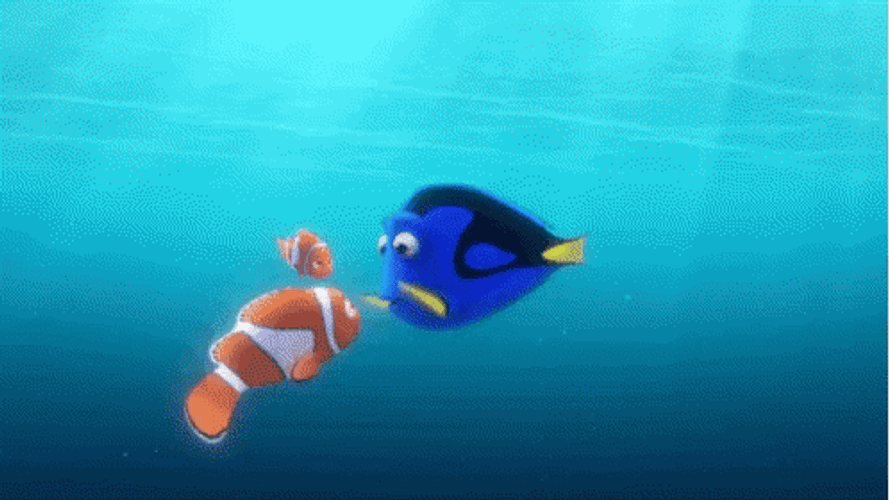 Finding Nemo Blue Fish Lets Play GIF